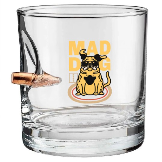 Mad Dog Animal Bullet Whiskey Glasses