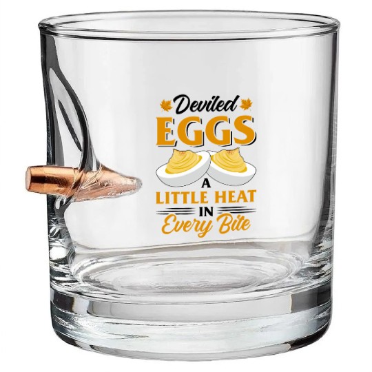 Funny Deviled Eggs Designs For Deviled Egg Lover Bullet Whiskey Glasses