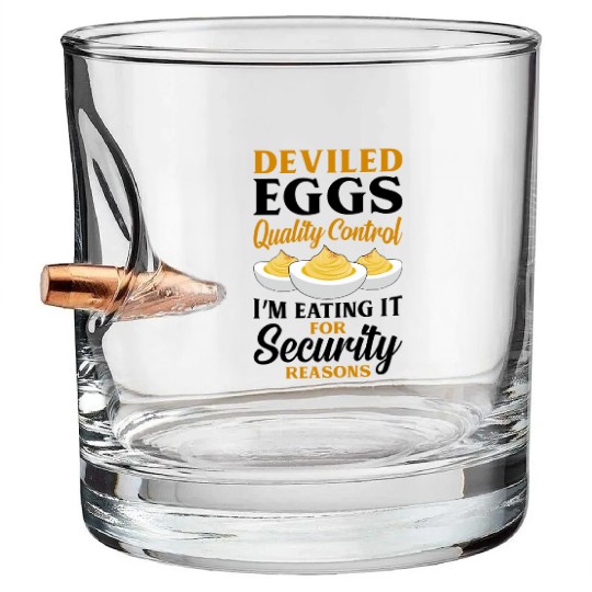 Funny Deviled Eggs Designs For Deviled Egg Lover Bullet Whiskey Glasses