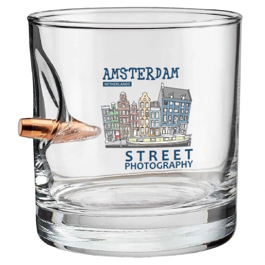Amsterdam Street Photography Bullet Whiskey Glasses