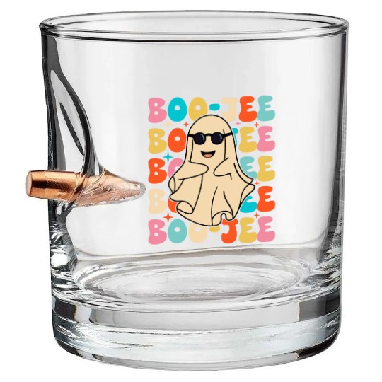 Funny Halloween Boo-jee Bullet Whiskey Glasses