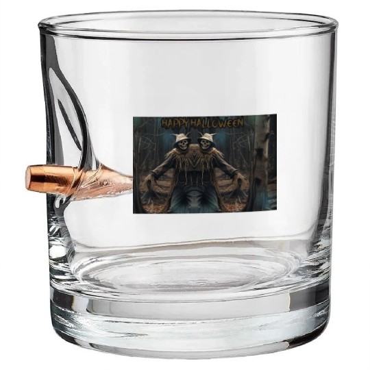 Halloween Scarecrow HOLLYDAY Bullet Whiskey Glasses