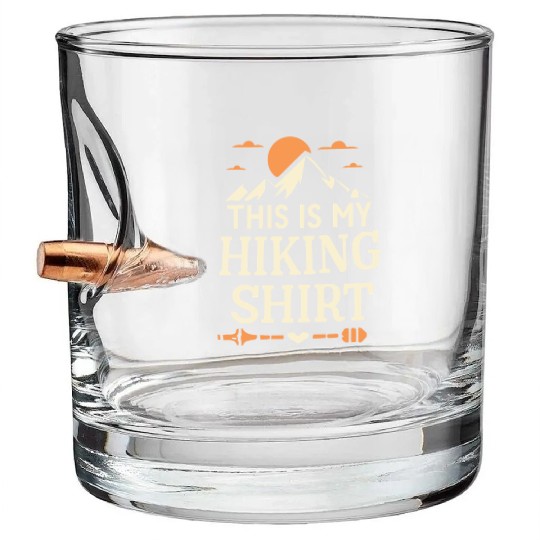 This Is My Hiking Bullet Whiskey Glasses Wanderlust Retro