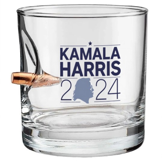 Kamala Harris 2024 Election Support Bullet Whiskey Glasses