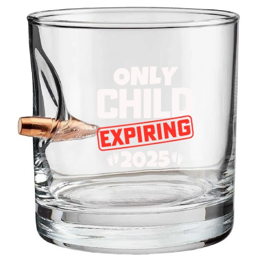 Only Child Expiring 2025 New Big Brother Sister Bullet Whiskey Glasses