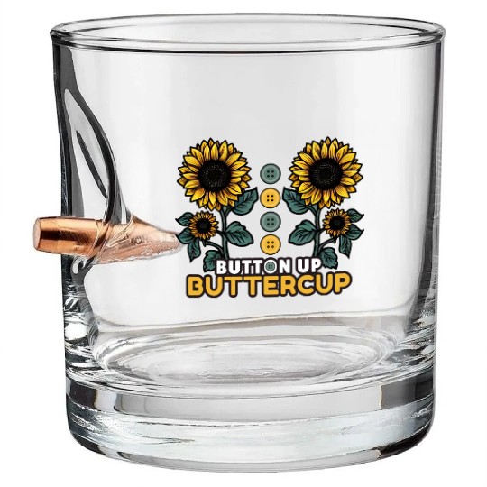 Button Up Buttercup Bullet Whiskey Glasses