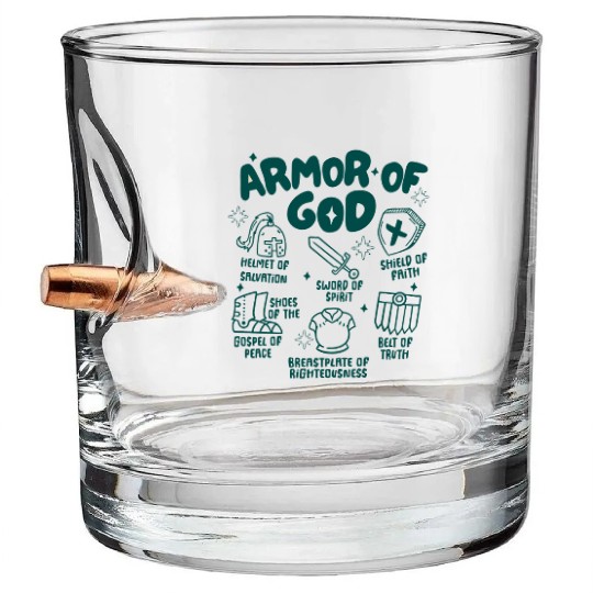 Armor of God Bullet Whiskey Glasses