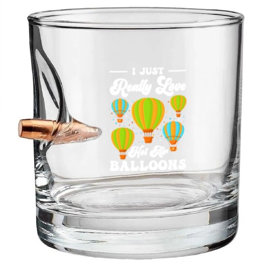 Hot Air Balloon Company Driving Adventure Bullet Whiskey Glasses