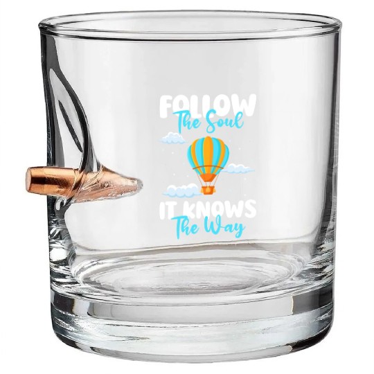 Balloon Flying Clouds Sport Bullet Whiskey Glasses