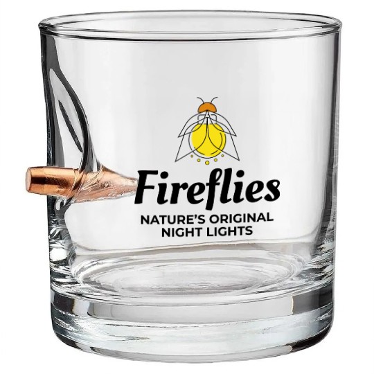 Fireflies Firefly Lightning Bug Insect Collector Bullet Whiskey Glasses