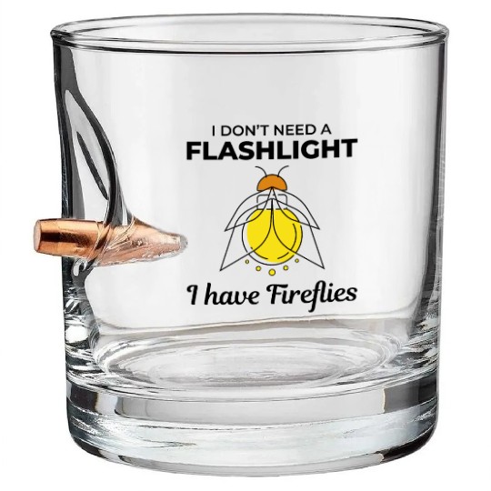 Fireflies Firefly Lightning Bug Insect Collector Bullet Whiskey Glasses