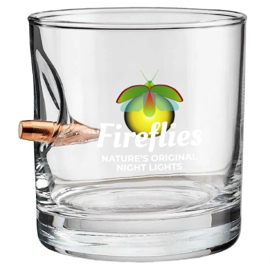 Fireflies Firefly Lightning Bug Insect Collector Bullet Whiskey Glasses