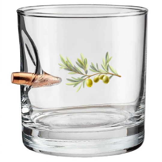 Olive Branch Bullet Whiskey Glasses