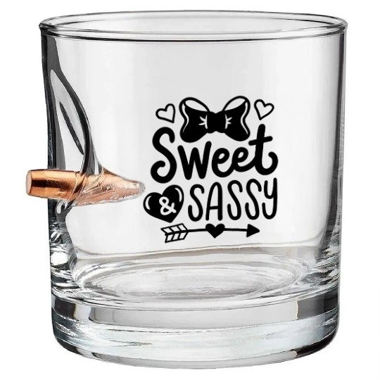 Sweet Sassy Girls Women Bullet Whiskey Glasses
