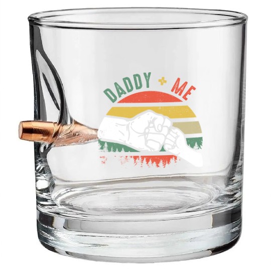 Love Daddy and Me Bullet Whiskey Glasses