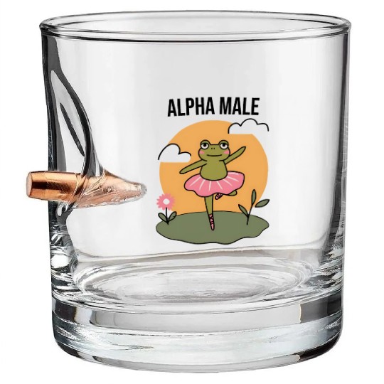 Ballet Frog Alpha Male Bullet Whiskey Glasses