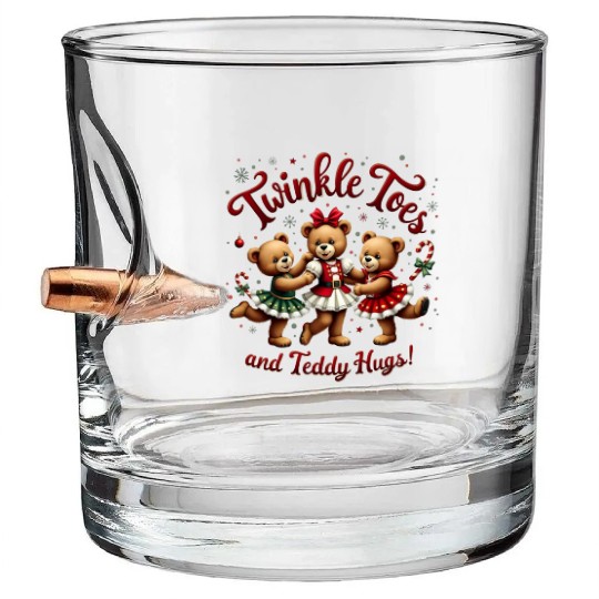 Teddy Bear Ballet Bullet Whiskey Glasses