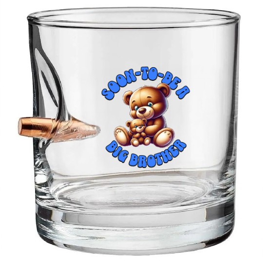 I'm Going To Be A Big Brother Cute Teddy Bears, Bullet Whiskey Glasses