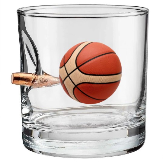 Basketball Bullet Whiskey Glasses