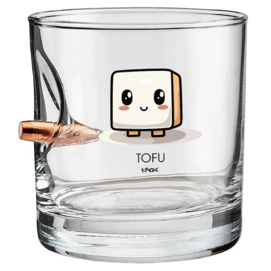 Cute Chibi Kawaii Tofu Bullet Whiskey Glasses