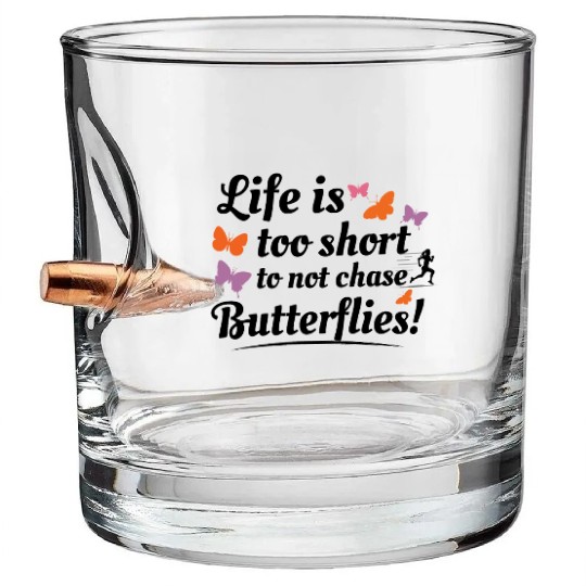 Butterfly Butterflies Insect Collector Entomology Bullet Whiskey Glasses