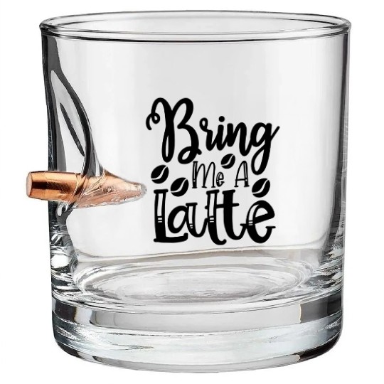 Bring Me A Latte Bullet Whiskey Glasses