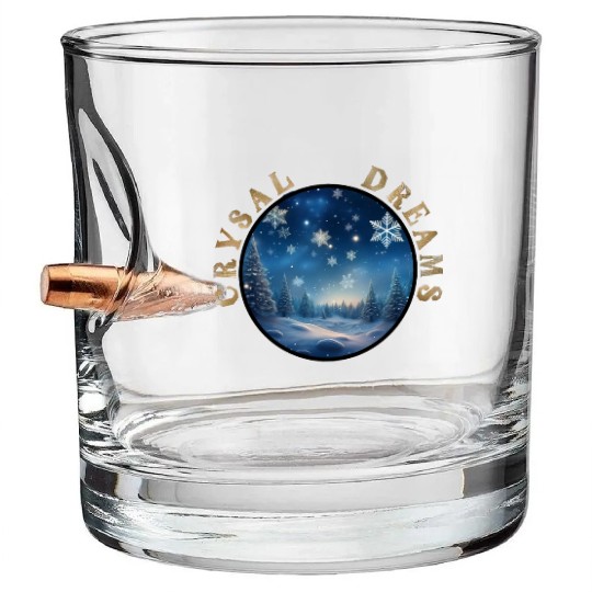 Winter's Embrace - A Crystal Clear Dream Bullet Whiskey Glasses