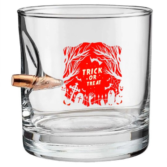 Trick or Treat Graveyard Bullet Whiskey Glasses