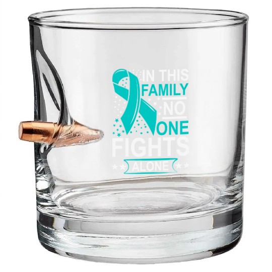 Wellness Collection - Family, No-one Fights Alone Bullet Whiskey Glasses
