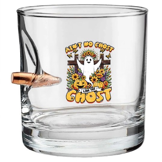 Ain't No Ghost Like The Holy Ghost - Christian Bullet Whiskey Glasses