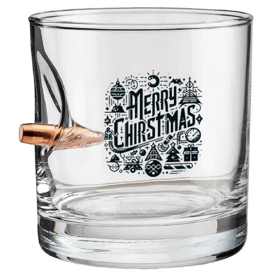 Let It Snow: Merry Christmas Glow Bullet Whiskey Glasses