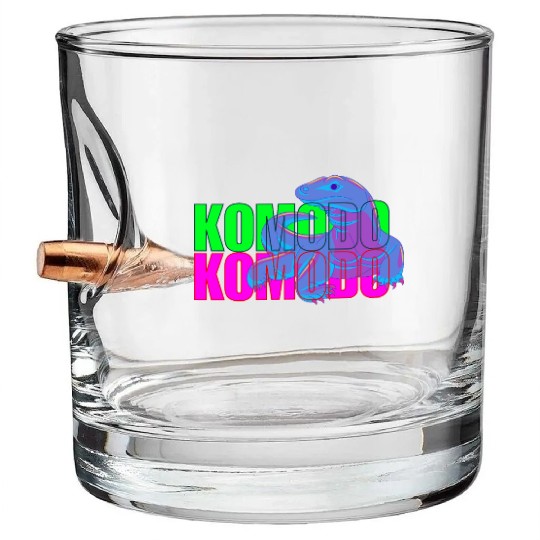 Majestic Komodo Dragon Bullet Whiskey Glasses