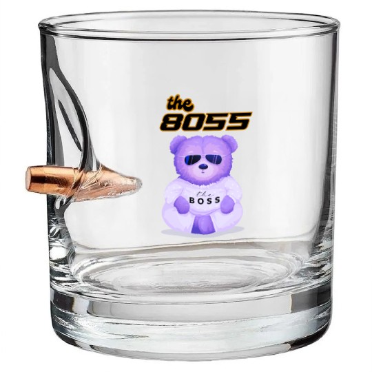 Teddy be the Boss Bullet Whiskey Glasses