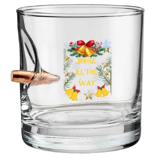 Christmas Cheer in a cup Funny Christmas on Bella Bullet Whiskey Glasses
