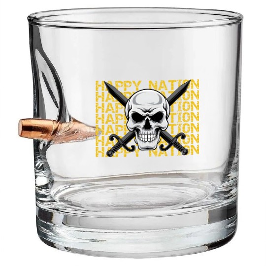 Happy Nation Bullet Whiskey Glasses