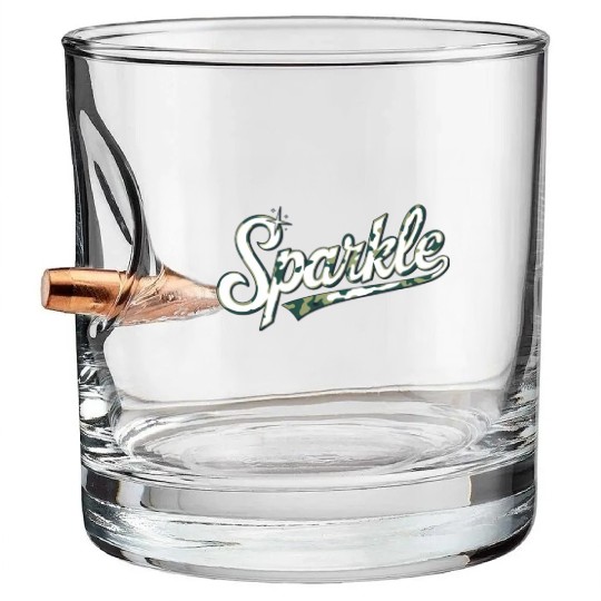 The Sparkle Army Camouflage Bullet Whiskey Glasses