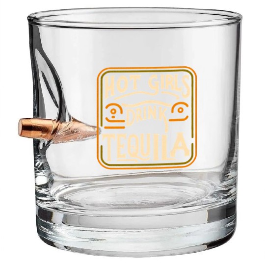 Hot Girls Drink Tequila 7 Bullet Whiskey Glasses