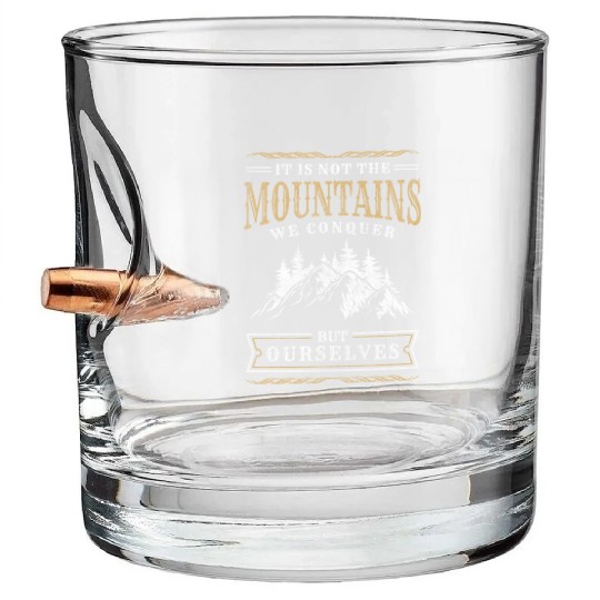 Mountaineering Hiking Alps Climb Bullet Whiskey Glasses
