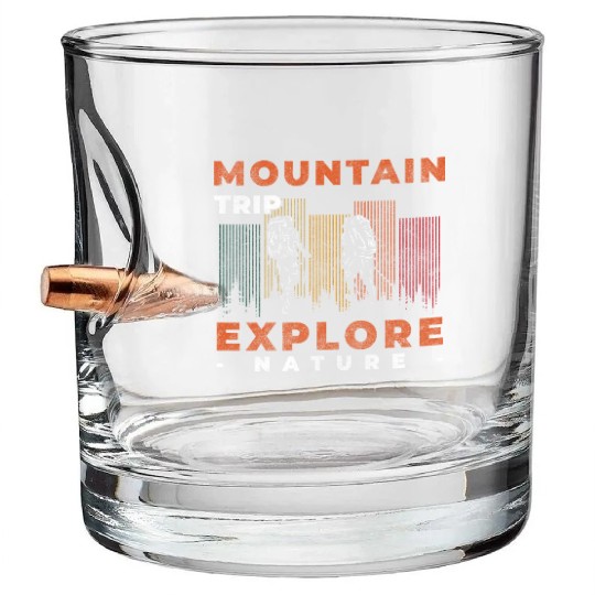 Mountaineering Outdoorsman Abseiling Bullet Whiskey Glasses