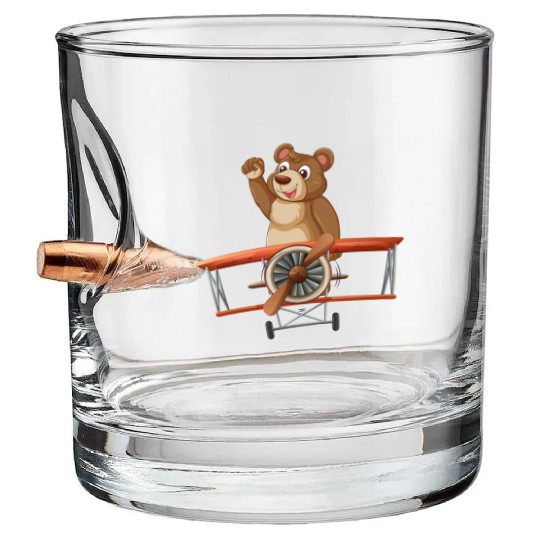 Pooh train encounter Bullet Whiskey Glasses
