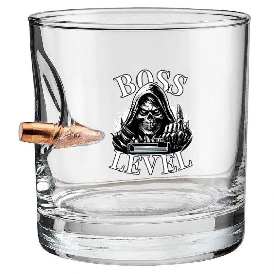 Boss Level Bullet Whiskey Glasses