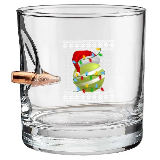 Croquet Ball Christmas Bullet Whiskey Glasses