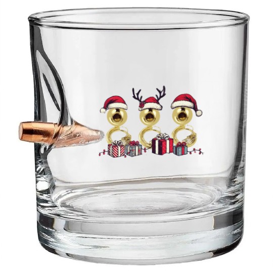 Sousaphone Christmas Orchestra Brass Band Bullet Whiskey Glasses