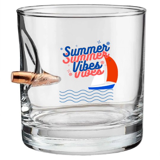 Summer Vibes Bullet Whiskey Glasses