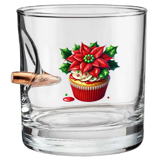 Christmas ice cream, Merry Christmas Bullet Whiskey Glasses