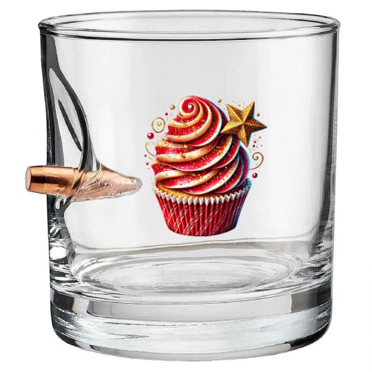 Christmas ice cream, Merry Christmas Bullet Whiskey Glasses