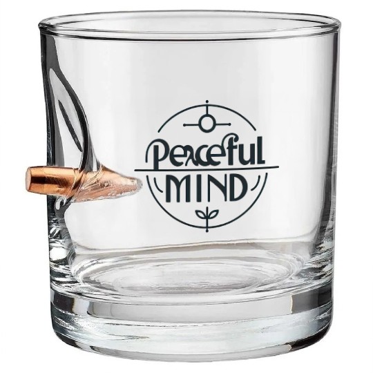 Peaceful Mind Bullet Whiskey Glasses