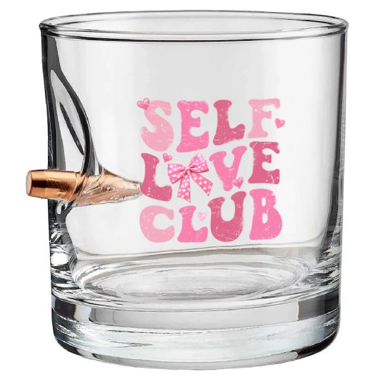 Self Love Club, Valentine Retro Bullet Whiskey Glasses