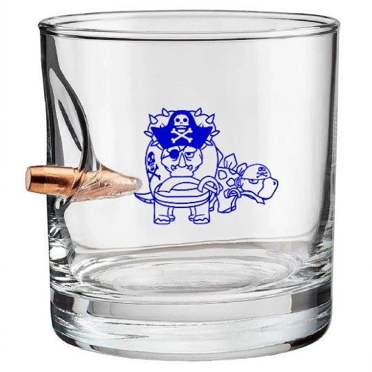 Triceratops Stegosaurus 2 Dinosaur Pirates Dinos Bullet Whiskey Glasses