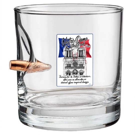 Cathedral Famous for its Gothic architecture Bullet Whiskey Glasses